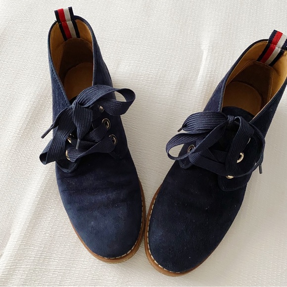 Tommy Hilfiger Navy Blue Low Ankle Boots - Picture 3 of 11